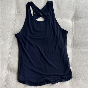 Athleta Navy Racerback Tank Top